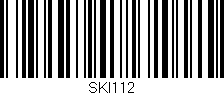 Código de barras (EAN, GTIN, SKU, ISBN): 'SKI112'