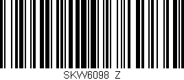Código de barras (EAN, GTIN, SKU, ISBN): 'SKW6098/Z'