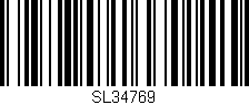 Código de barras (EAN, GTIN, SKU, ISBN): 'SL34769'
