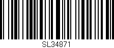 Código de barras (EAN, GTIN, SKU, ISBN): 'SL34871'