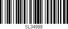Código de barras (EAN, GTIN, SKU, ISBN): 'SL34999'