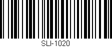 Código de barras (EAN, GTIN, SKU, ISBN): 'SLI-1020'