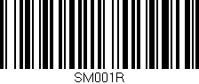 Código de barras (EAN, GTIN, SKU, ISBN): 'SM001R'