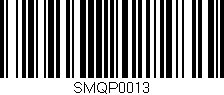 Código de barras (EAN, GTIN, SKU, ISBN): 'SMQP0013'