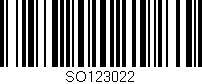 Código de barras (EAN, GTIN, SKU, ISBN): 'SO123022'
