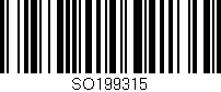 Código de barras (EAN, GTIN, SKU, ISBN): 'SO199315'
