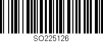 Código de barras (EAN, GTIN, SKU, ISBN): 'SO225126'
