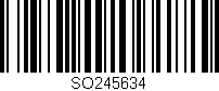 Código de barras (EAN, GTIN, SKU, ISBN): 'SO245634'