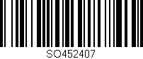Código de barras (EAN, GTIN, SKU, ISBN): 'SO452407'