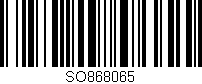 Código de barras (EAN, GTIN, SKU, ISBN): 'SO868065'