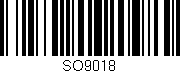 Código de barras (EAN, GTIN, SKU, ISBN): 'SO9018'