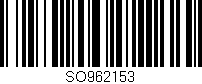Código de barras (EAN, GTIN, SKU, ISBN): 'SO962153'