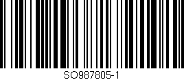 Código de barras (EAN, GTIN, SKU, ISBN): 'SO987805-1'
