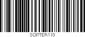 Código de barras (EAN, GTIN, SKU, ISBN): 'SOPTER110'