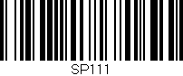 Código de barras (EAN, GTIN, SKU, ISBN): 'SP111'
