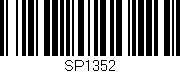 Código de barras (EAN, GTIN, SKU, ISBN): 'SP1352'