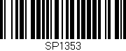 Código de barras (EAN, GTIN, SKU, ISBN): 'SP1353'