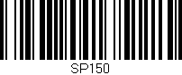 Código de barras (EAN, GTIN, SKU, ISBN): 'SP150'