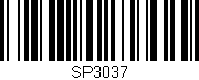 Código de barras (EAN, GTIN, SKU, ISBN): 'SP3037'