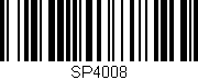 Código de barras (EAN, GTIN, SKU, ISBN): 'SP4008'