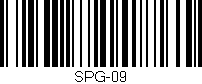 Código de barras (EAN, GTIN, SKU, ISBN): 'SPG-09'
