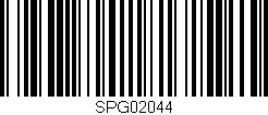 Código de barras (EAN, GTIN, SKU, ISBN): 'SPG02044'