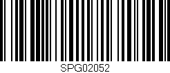 Código de barras (EAN, GTIN, SKU, ISBN): 'SPG02052'