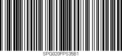 Código de barras (EAN, GTIN, SKU, ISBN): 'SPG020FPS35B1'