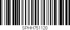 Código de barras (EAN, GTIN, SKU, ISBN): 'SPHH751120'