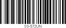 Código de barras (EAN, GTIN, SKU, ISBN): 'SS-572UN'