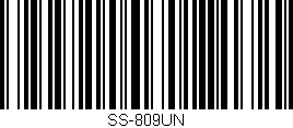 Código de barras (EAN, GTIN, SKU, ISBN): 'SS-809UN'