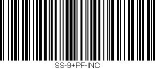 Código de barras (EAN, GTIN, SKU, ISBN): 'SS-9+PF-INC'