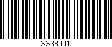 Código de barras (EAN, GTIN, SKU, ISBN): 'SS38001'