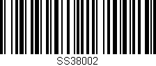 Código de barras (EAN, GTIN, SKU, ISBN): 'SS38002'