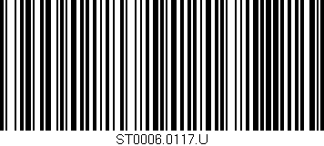 Código de barras (EAN, GTIN, SKU, ISBN): 'ST0006.0117.U'