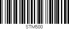 Código de barras (EAN, GTIN, SKU, ISBN): 'STM500'