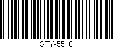 Código de barras (EAN, GTIN, SKU, ISBN): 'STY-5510'
