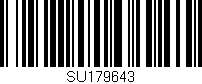 Código de barras (EAN, GTIN, SKU, ISBN): 'SU179643'