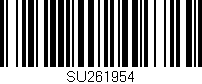 Código de barras (EAN, GTIN, SKU, ISBN): 'SU261954'