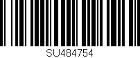 Código de barras (EAN, GTIN, SKU, ISBN): 'SU484754'