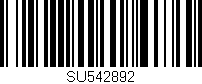 Código de barras (EAN, GTIN, SKU, ISBN): 'SU542892'