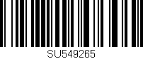 Código de barras (EAN, GTIN, SKU, ISBN): 'SU549265'