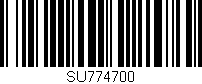 Código de barras (EAN, GTIN, SKU, ISBN): 'SU774700'