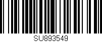 Código de barras (EAN, GTIN, SKU, ISBN): 'SU893549'