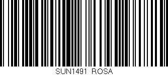 Código de barras (EAN, GTIN, SKU, ISBN): 'SUN1491/ROSA'