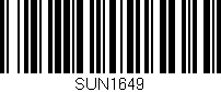 Código de barras (EAN, GTIN, SKU, ISBN): 'SUN1649'