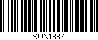 Código de barras (EAN, GTIN, SKU, ISBN): 'SUN1887'