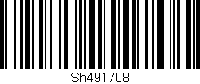 Código de barras (EAN, GTIN, SKU, ISBN): 'Sh491708'