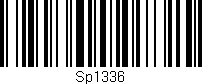 Código de barras (EAN, GTIN, SKU, ISBN): 'Sp1336'