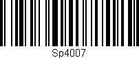 Código de barras (EAN, GTIN, SKU, ISBN): 'Sp4007'